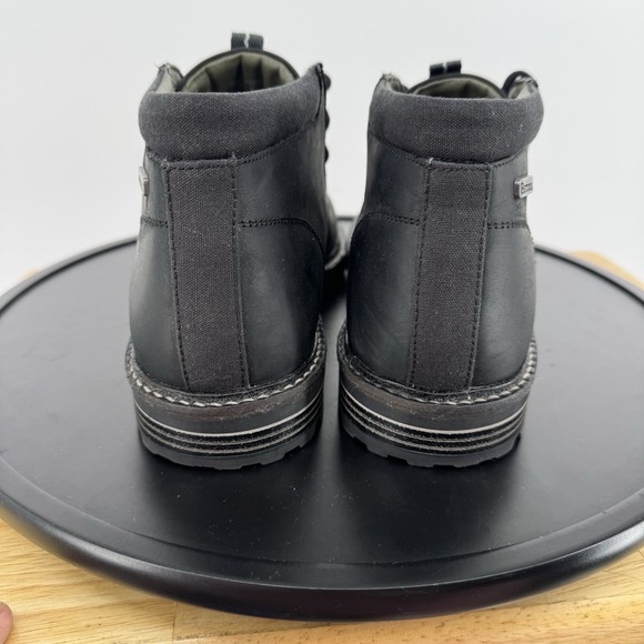 Barbour Boulder Chukka  Black  Leather Boots Size UK 7 EUR‎  41 -US 8 Tried On - Picture 5 of 10